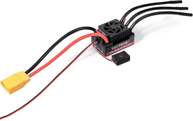 Main image of 120A Waterproof 2-4S LiPo Sensorless Brushless ESC Speed Controller for 1/10 RC Car, Truck, Buggy & Truggy Pre-soldered XT90 & 4.0mm Bullet Connectors, 32-bit MCU, T10 Series