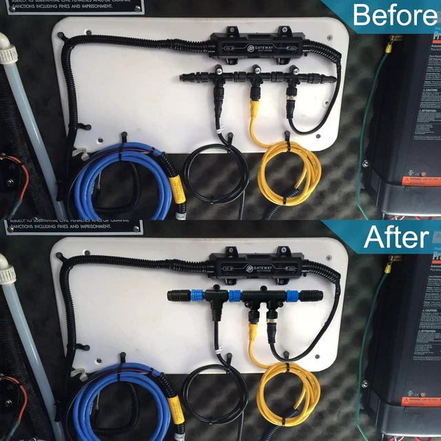 Alt view image 5 of 7 - Marine Grade NMEA 2000 Starter Kit Backbone Cables, Drop Cables, Tees & Terminators for Lowrance, Simrad & Garmin NEMA 2K Networks