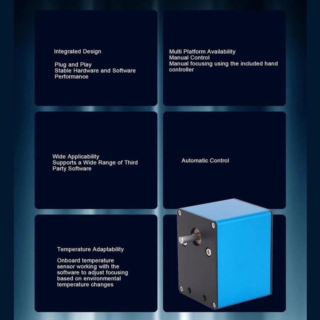 Alt view image 3 of 7 - Aluminum Alloy Astronomical Electric Focusing Telescope Attachment Automatic Focuser for Astrophotography
