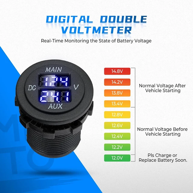Alt view image 4 of 7 - 12V 140Amp Smart VSR Dual Battery Isolator Kit for UTV ATV SXS