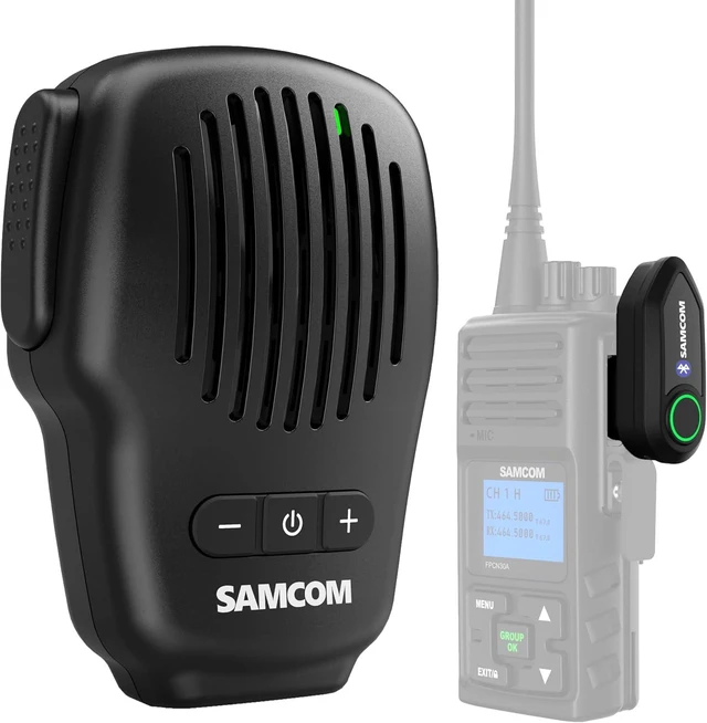 Main image of Wireless Bluetooth PTT Microphone Speaker Mic for Walkie Talkie