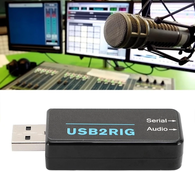 Alt view image 6 of 6 - 2-in-1 Amateur Radio Audio Interface Integrated Sound Card & Serial Port for Digital Modes, Built-in Sound Codec & Vox PTT Kit