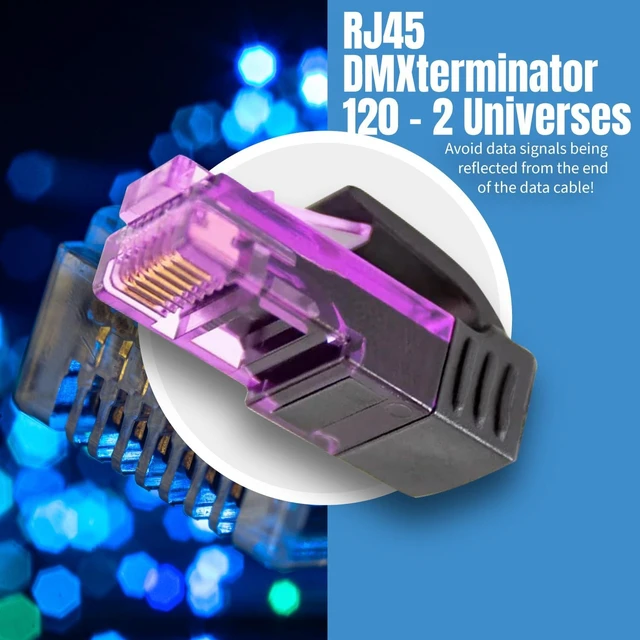 Alt view image 6 of 7 - CPoint DMXterminator RJ45 DMX Terminator 120 Ohm 2 Universe (RJ45-DMXTERM-120-2U)