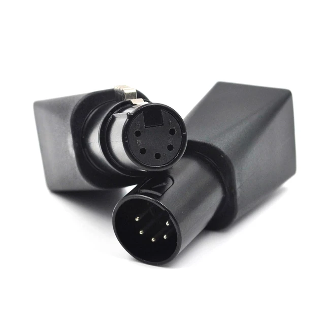 Alt view image 6 of 7 - 4-Pack 5-Pin Male & Female XLR DMX to RJ45 Ethernet Adapter