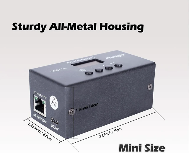 Alt view image 5 of 7 - 3-Pin 1-Universe Bidirectional ArtNet/DMX512 Node (No RDM)