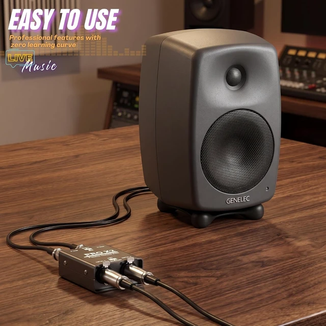 Alt view image 5 of 7 - Passive XLR Ground Loop Isolator Audio Hum Eliminator Stereo Direct Box