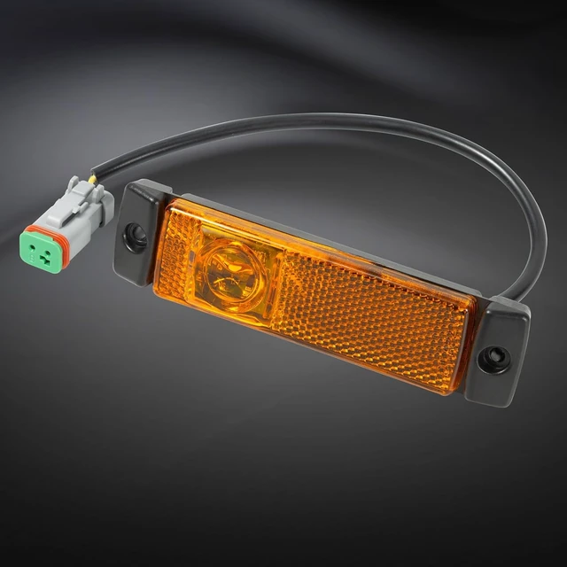 Alt view image 2 of 6 - Side Marker Hood Indicator Lamp for Kenworth T880 14-Up