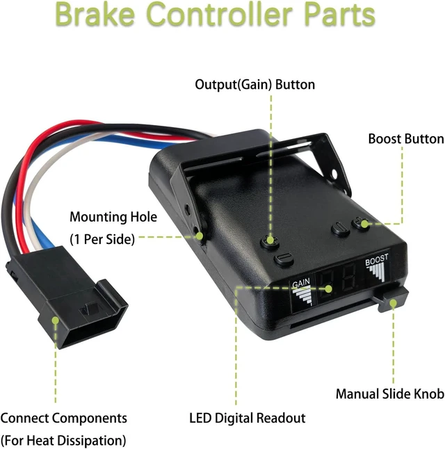 Alt view image 4 of 7 - 8508211 Proportional Trailer Brake Controller with Digital Electric LED Display