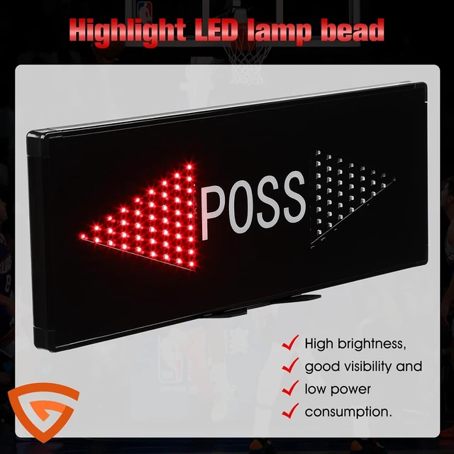 Alt view image 3 of 7 - LED Possession Arrow Indicator with Toggle Switch for Basketball