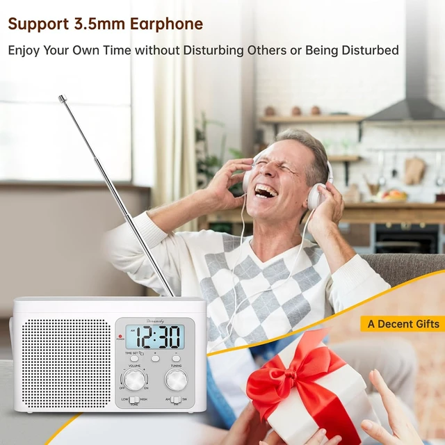 Alt view image 6 of 7 - Portable AM/FM Shortwave Radio, Battery Powered / Wall Plug-in
