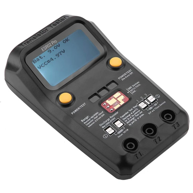 Alt view image 5 of 7 - ESR02 Pro Digital Transistor & Capacitor Tester SMD Chip Component Inductance Meter, Automatic Checker for Diode, Triode, Resistor & Transistor