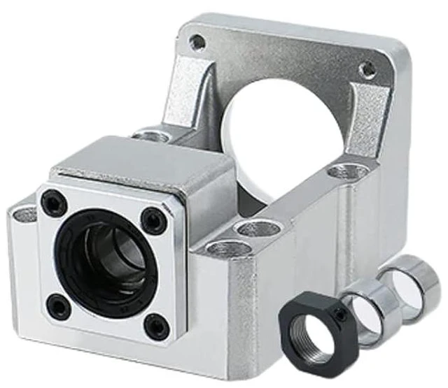 Main image of Motor Mounting Bracket & BK12 Bearing End Support Block for Nema 23 Stepper Motor and 16mm Ball Screw SFU1604 SFU1605 SFU1610 CNC Kit Parts