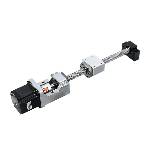 Alt view image 3 of 4 - Motor Mounting Bracket & BK12 Bearing End Support Block for Nema 23 Stepper Motor and 16mm Ball Screw SFU1604 SFU1605 SFU1610 CNC Kit Parts