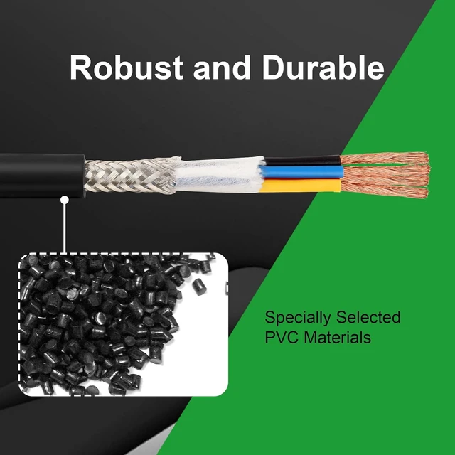 Alt view image 7 of 7 - 30FT 18/4 Shielded Wire 18AWG 4-Conductor Stranded Pure Copper Cable for CNC Machine, VFD Spindle, 3D Printer, Stepper Motor & Transformer
