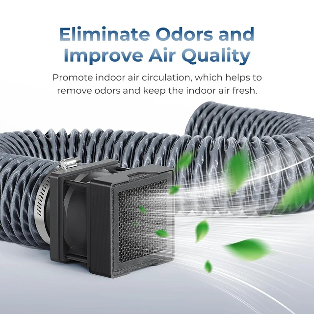 Alt view image 2 of 7 - Powerful Adjustable Ventilation Kit with Exhaust Fan & Filter
