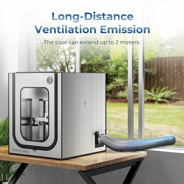 Alt view image 4 of 7 - Powerful Adjustable Ventilation Kit with Exhaust Fan & Filter