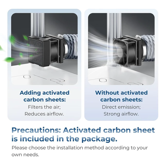 Alt view image 5 of 7 - Powerful Adjustable Ventilation Kit with Exhaust Fan & Filter