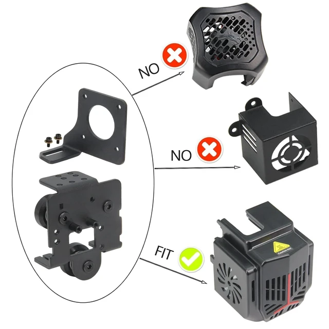 Alt view image 3 of 7 - Upgrade Direct Drive Extruder for Easy Printing Flexible Filament