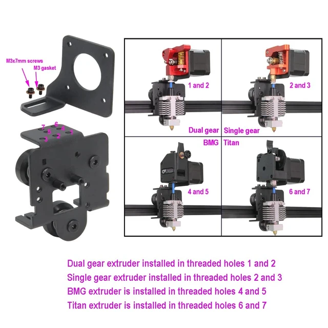 Alt view image 4 of 7 - Upgrade Direct Drive Extruder for Easy Printing Flexible Filament