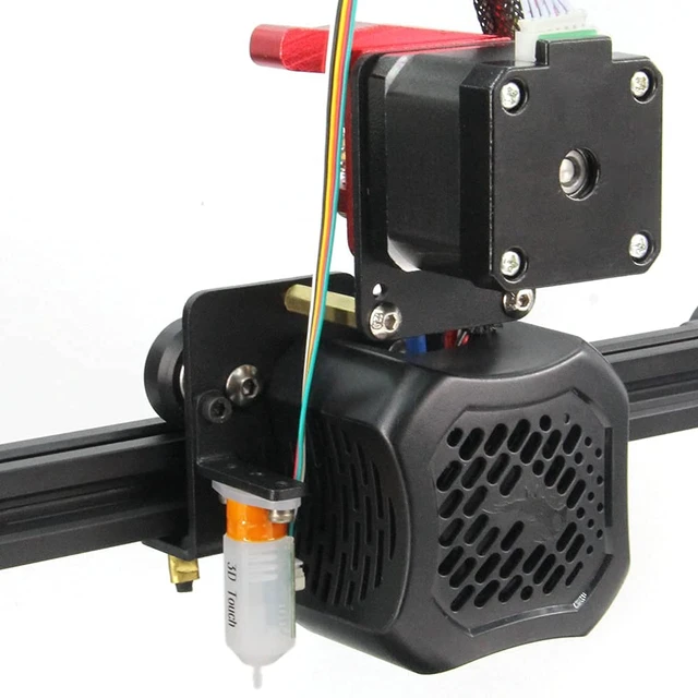 Alt view image 6 of 7 - Direct Drive Dual Gear Extruder with Pulleys & Motor Kit Support Plate Upgrade for Ender 3 V2, Ender 3 Series & CR-10 Series (Dual Extruder Support Motor Kit)