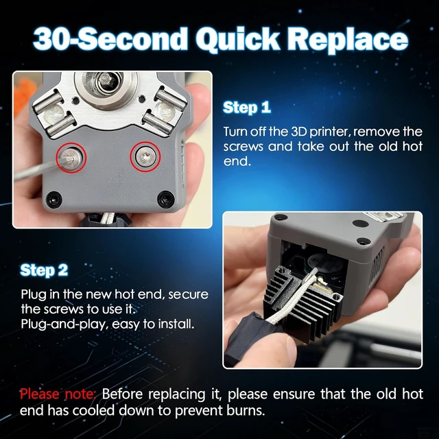 Alt view image 6 of 7 - 5 PCS 0.4MM Creator 5 Integrated Hotend for Flashforge Creator 5 Pro