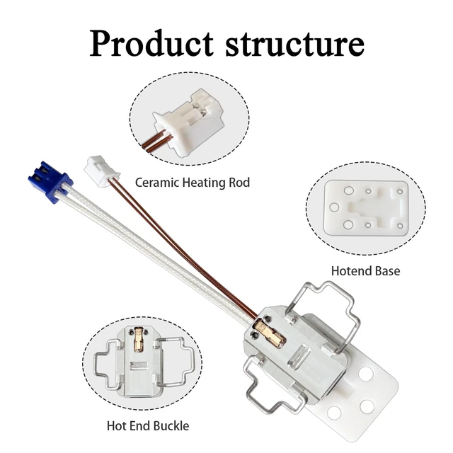 Alt view image 4 of 7 - Anycubic Kobra S1 Max Hotend Heating Assembly Kit with Base Clip