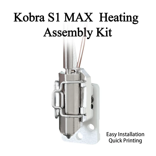 Alt view image 5 of 7 - Anycubic Kobra S1 Max Hotend Heating Assembly Kit with Base Clip