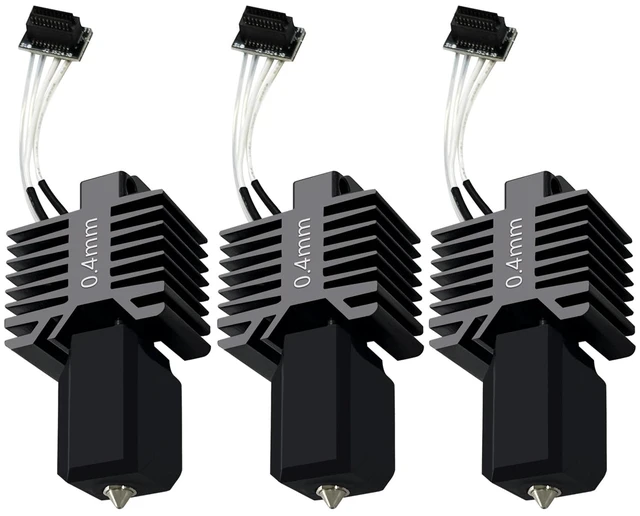 Main image of 3 PCS P1S/P1P 0.4MM Upgraded Integrated Hotend Kit with Hardened Steel Nozzle