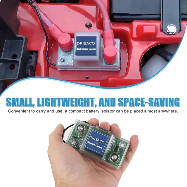 Alt view image 6 of 7 - 12V Universal Smart Dual Battery Isolator Kit Fits UTV, ATV, RV, Car, Motorcycle, Boat, Golf Cart, Can-Am, Polaris, Jeep, Truck & Tractor