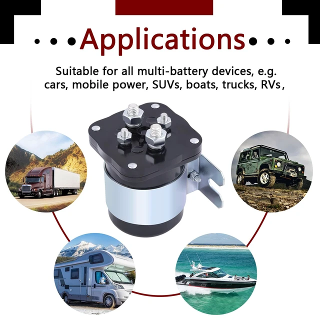 Alt view image 7 of 7 - 500 Amp 12V Battery Isolator and Relay
