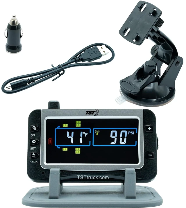 Main image of TST 507 Series Full-Color TPMS Monitor for RVs, Campers & Trailers Compatible with TST 507 TPMS Kits & Sensors (Display Monitor Only)