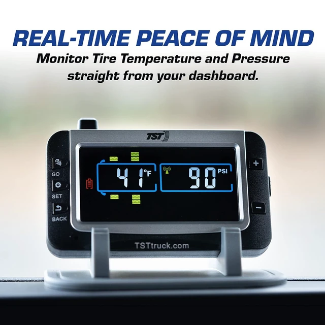 Alt view image 2 of 7 - TST 507 Series Full-Color TPMS Monitor for RVs, Campers & Trailers Compatible with TST 507 TPMS Kits & Sensors (Display Monitor Only)