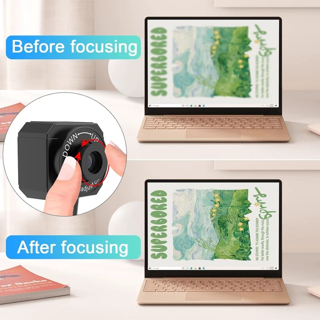 Alt view image 5 of 6 - USB Document Camera Visualizer for Teachers Manual Focus Webcam with Mic