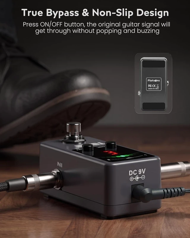 Alt view image 3 of 7 - Guitar Tuner Pedal Fast, Accurate Chromatic Tuner with True Bypass