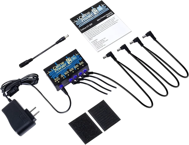Alt view image 7 of 7 - 9V 500ma Mini True Isolated Guitar Pedal Power Supply with Type-C Outlet & 4-Way Daisy Chain