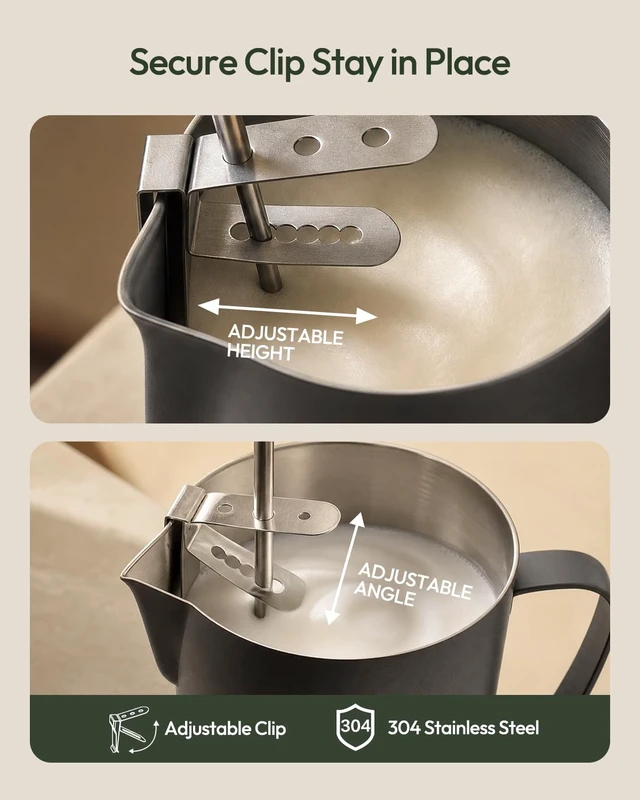 Alt view image 7 of 7 - Rechargeable Coffee Thermometer with 3-Color Temperature Indicator