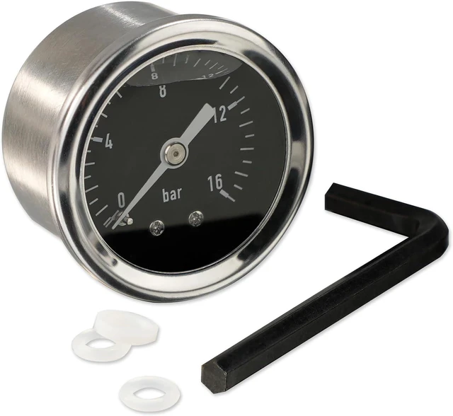Main image of Upgraded E61 Group Head Pressure Pump Gauge Compatible with Faema, Rocket, ECM, Lelit, Expobar & Similar E61 Espresso Machines