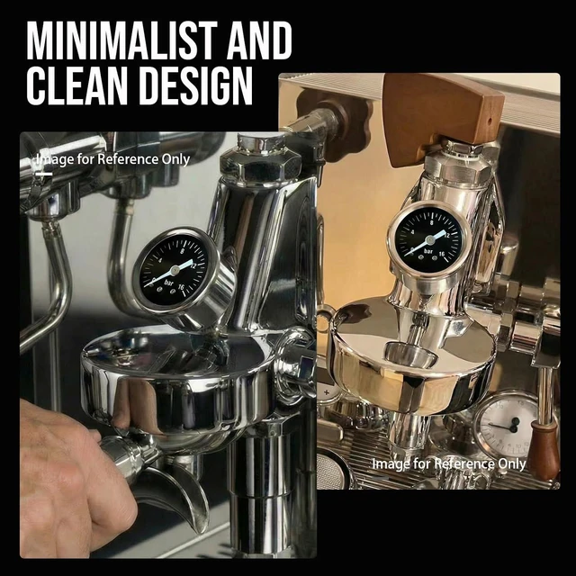 Alt view image 3 of 7 - Upgraded E61 Group Head Pressure Pump Gauge Compatible with Faema, Rocket, ECM, Lelit, Expobar & Similar E61 Espresso Machines