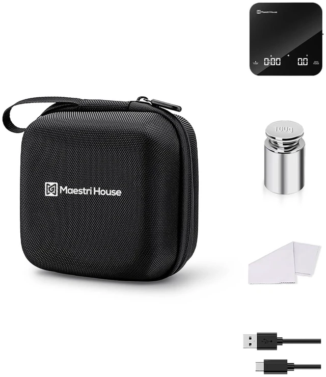 Main image of S2 Espresso Coffee Scale with Timer 2kg/0.1g Barista Kit