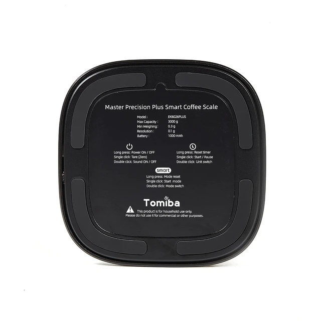 Alt view image 4 of 7 - Smart Coffee Scale with Timer 5 Smart Modes, Rechargeable, Compact, Digital Display for Home Barista Espresso Brewing