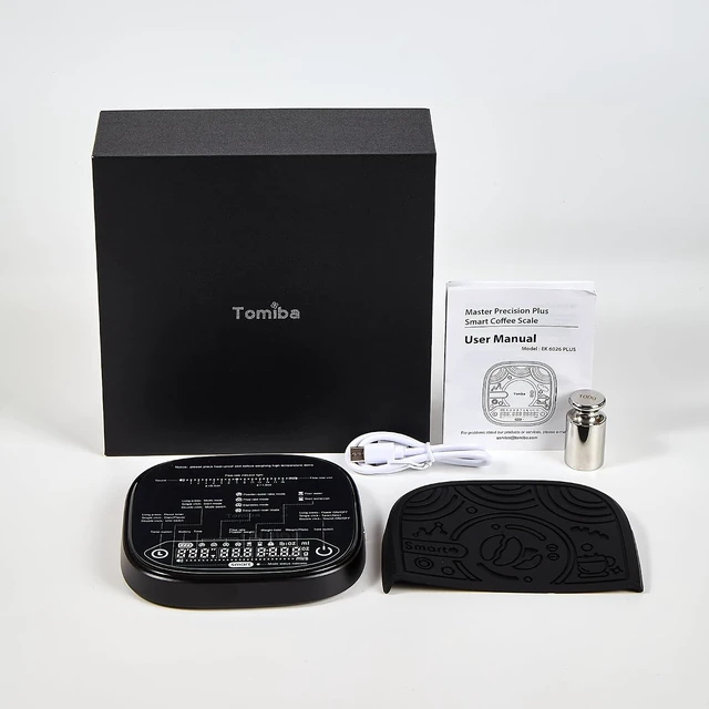 Alt view image 6 of 7 - Smart Coffee Scale with Timer 5 Smart Modes, Rechargeable, Compact, Digital Display for Home Barista Espresso Brewing