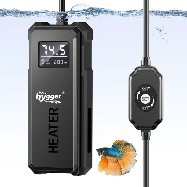 Main image of Adjustable 50W/100W/150W/200W Titanium Aquarium Heater Auto Power-Off & High-Temp Protection for Saltwater & Freshwater Fish/Turtle Tanks