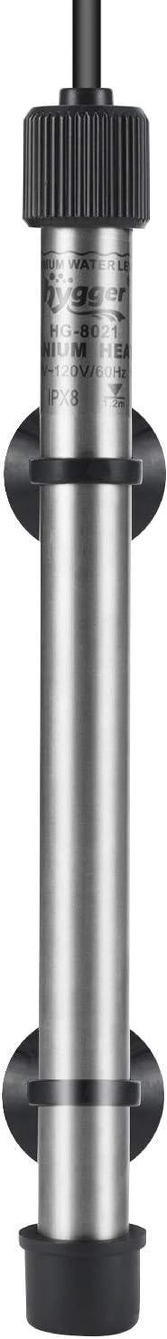 Alt view image 2 of 7 - 500W Titanium Aquarium Heater for Saltwater & Freshwater Digital Submersible Heater with External IC Thermostat & Thermometer for 60-120 Gallon Tanks