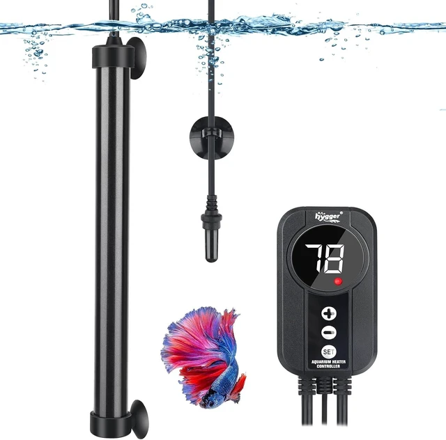Main image of 300W Titanium Aquarium Heater with Digital LED Controller & Temperature Probe Submersible, Temperature Calibration for 50-60 Gallon Saltwater/Freshwater Tanks