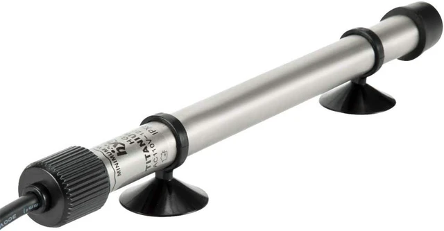 Alt view image 7 of 7 - 500W Titanium Aquarium Heater for Saltwater & Freshwater Digital Submersible Heater with External IC Thermostat & Thermometer for 60-120 Gallon Tanks