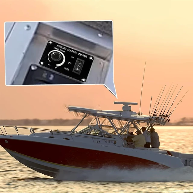 Alt view image 3 of 7 - Livewell Timer Switch Panel for Boat Aerator, Variable 12 Volt 10A