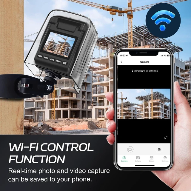 Alt view image 3 of 6 - 4K WiFi Time-Lapse Camera for Construction with Long Battery Life