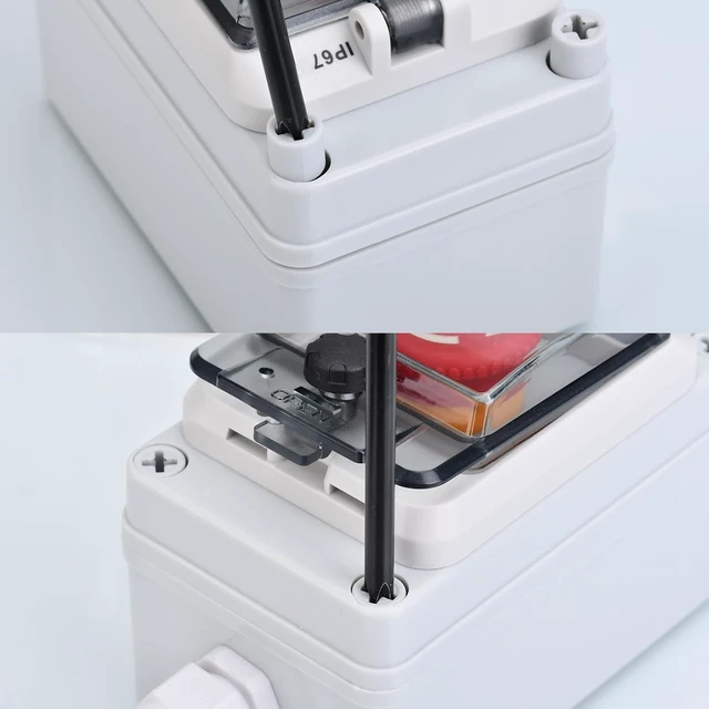Alt view image 6 of 7 - Emergency Stop Button with Box 660V 10A E-Stop Shut-Off Switch