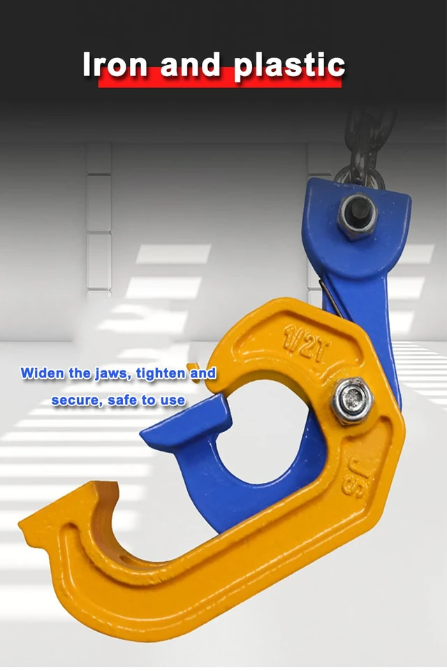 Alt view image 6 of 7 - 2-Ton Barrel Lifting Chain for Plastic & Steel Drums 4410LBS, 20in, 4 Hooks, Drum Lifter Clamp for 55-Gallon Drums, Fits Crane & Forklift 2T- 4Hooks