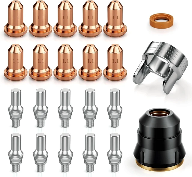Main image of 23Pcs IPT60 Plasma Cutter Torch Consumables, .045"